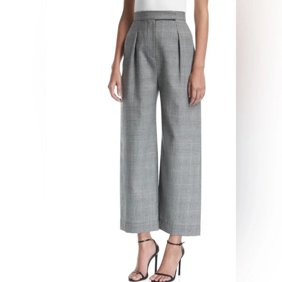 Solace London Delphine High-Waist Wide-Leg Wool Trousers SZ 6 NWOT - Picture 7 of 7